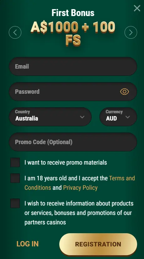 Registration Process Before Getting Free Bonuses