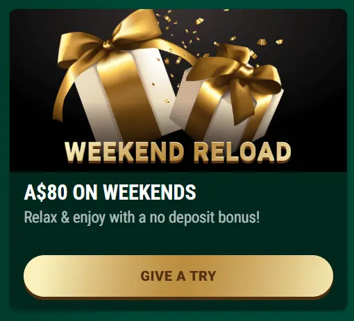 Richard Casino No Deposit Bonus with A$80 on Weekends